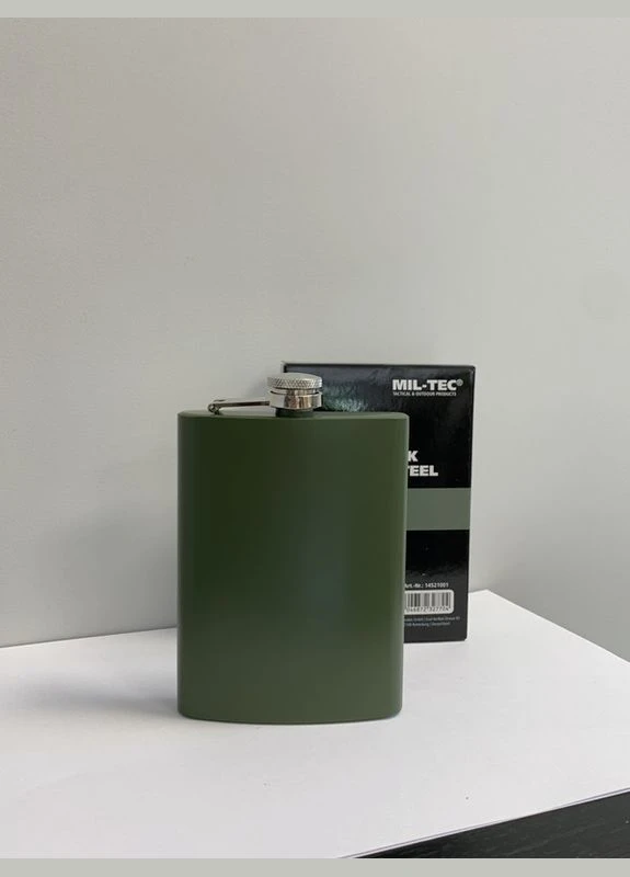 Фляга 220мл Олива 8OZ TASCHENFLASCHE EDELSTAHL OLIV (14521001-008-220) Mil-Tec (323217086)