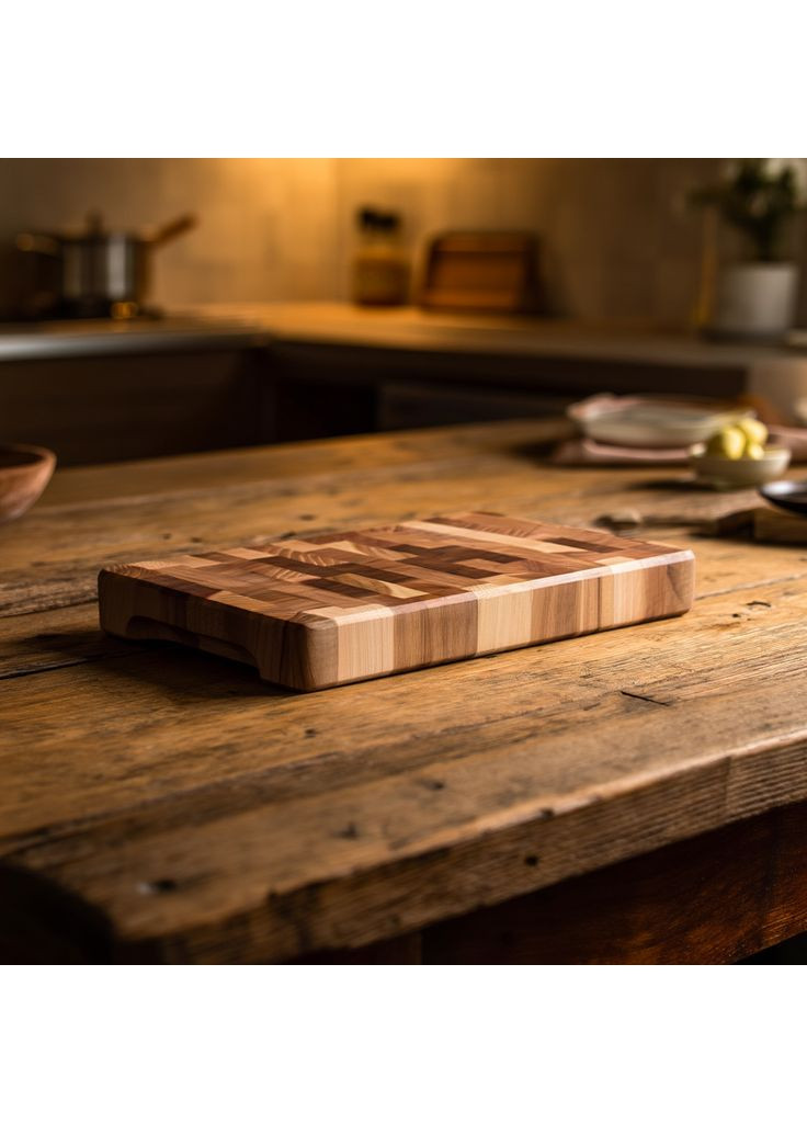 Разделочная доска из дуба 30*45 см Домино, деревянная кухонная доска для нарезки и сервировки блюд C53W300450D (A-047434) LUGI (370381893)