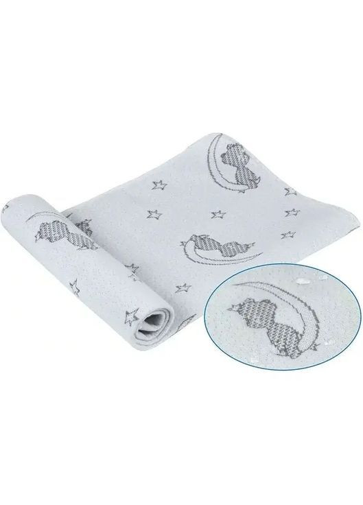 Многоразовая непромокаемая пеленка Мишка на месяце, жаккард, 70х50 см () Руно МЖ5070 (366472114)