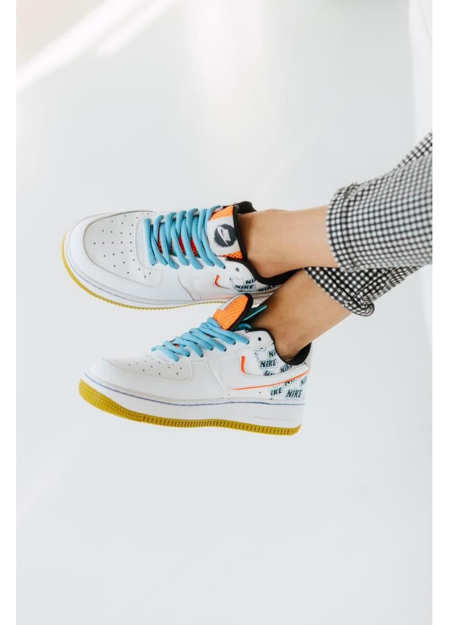 КРОССОВКИ ЖЕНСКИЕ NIKE AIR FORCE 1 LOW BACK TO SCHOOL 2020 НАЙК АИР ФОРС 1 ПРЕМИУМ No Brand белые демисезоны (368869300)