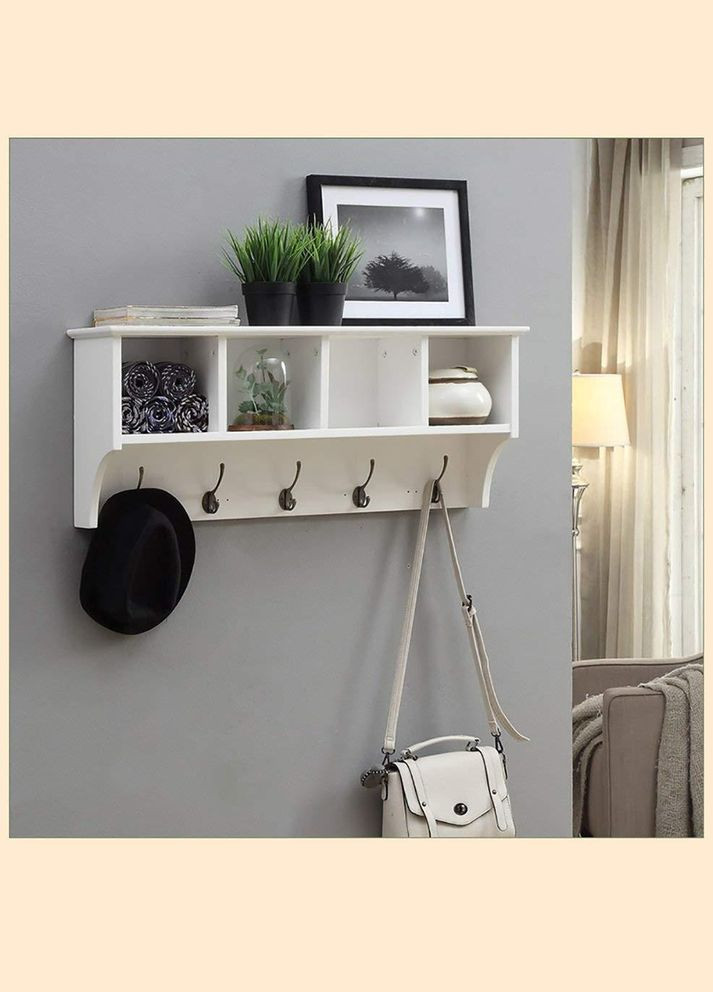 Вішалка для одягу з дерева Квебек 4 зефір (ВДО-0011420) No Brand (327860449)