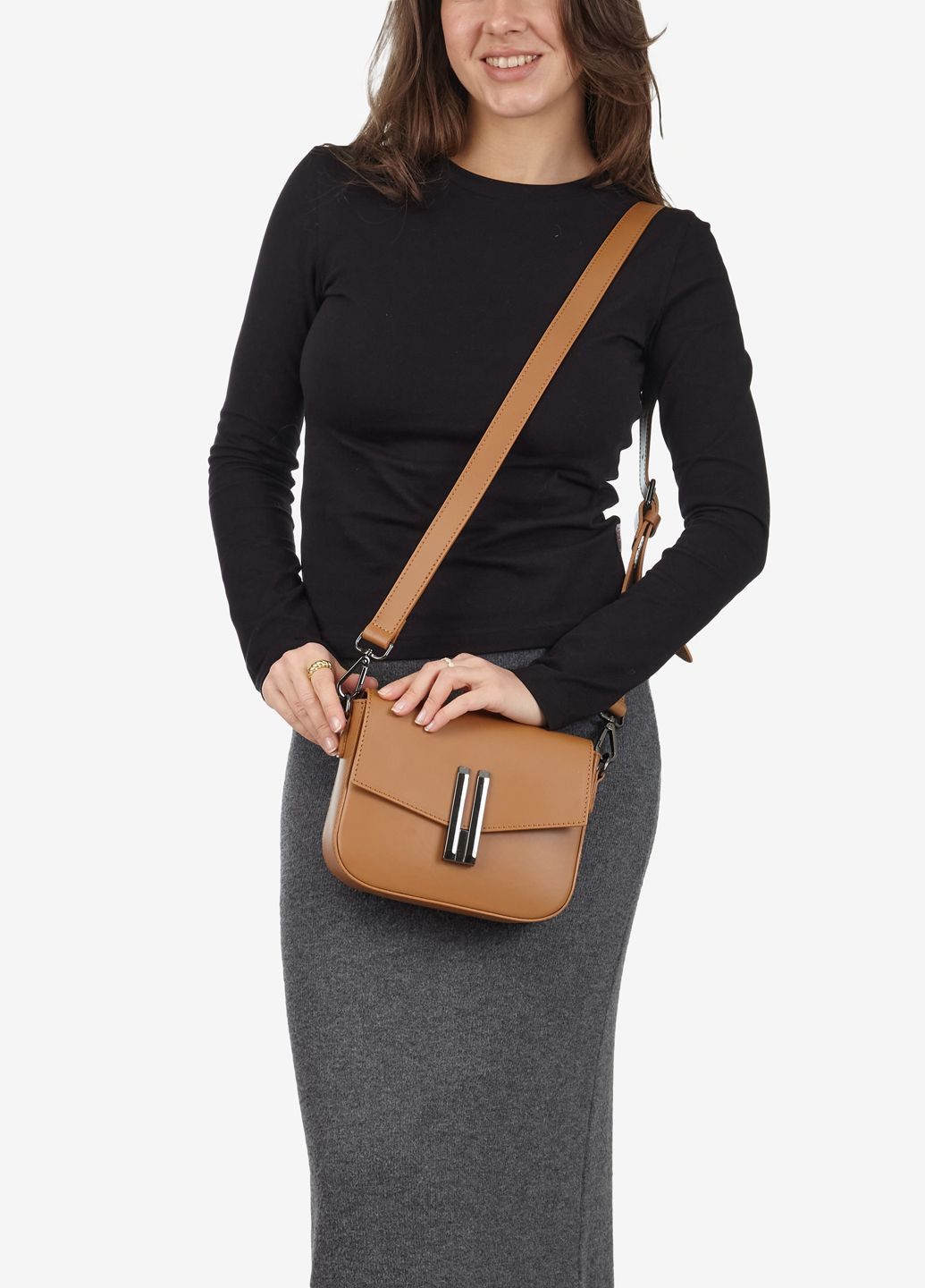 Сумка женская кожаная кросс-боди маленькая Сrossbody Regina Notte (322016877)