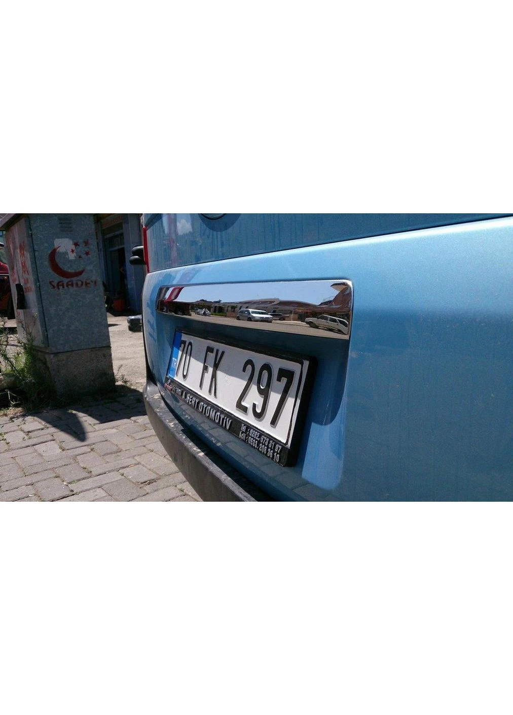 Накладка над номером (нерж.) Турецька сталь для Citroen Nemo 2007-2017 рр CARMOS (391764403)