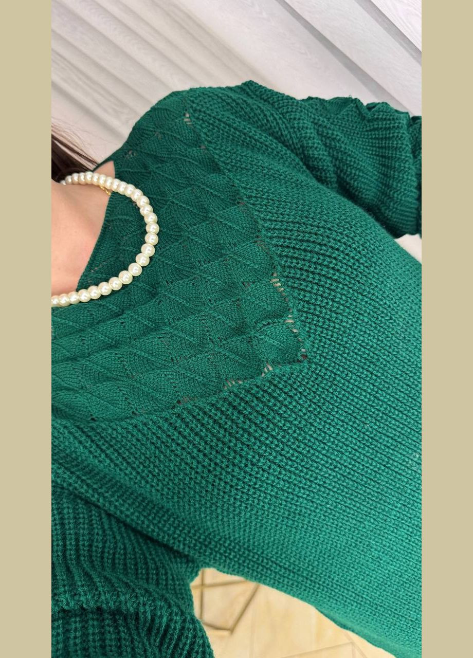 Темно-зелена сукня в´язана No Brand