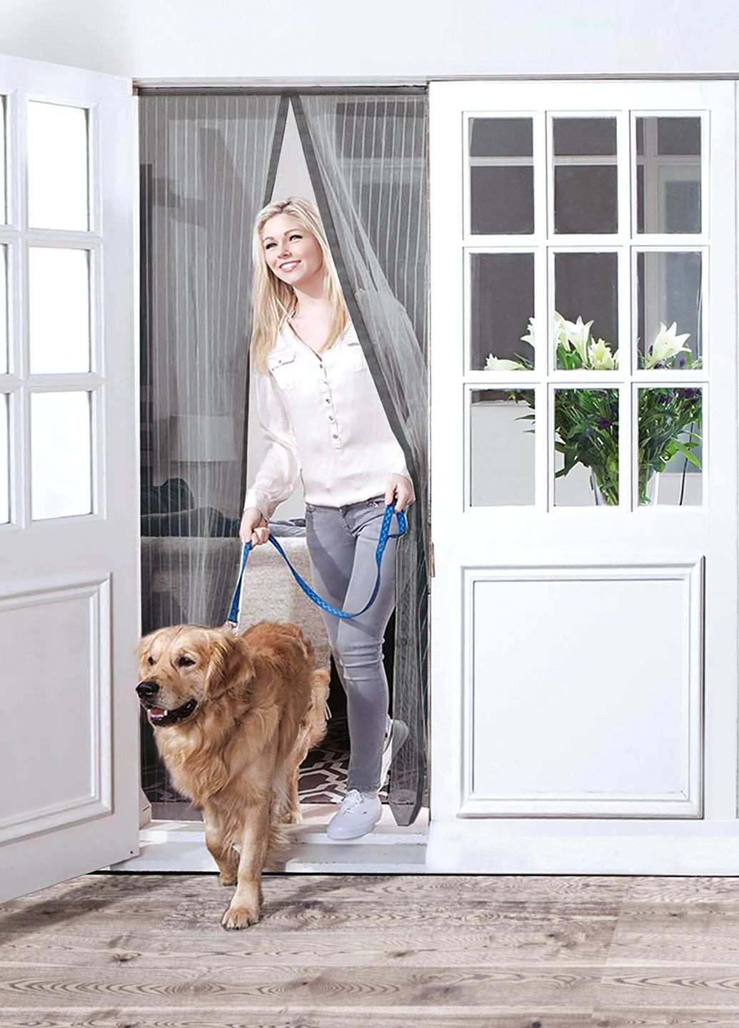 Москітна сітка для дверей на магнітах, 92х200 см MVM (294840431)