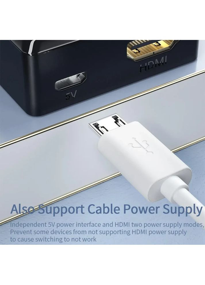 Спліттер Essager EQHH2-ZX01 двонаправлений HDMI розгалужувач перемикач No Brand (356775967)