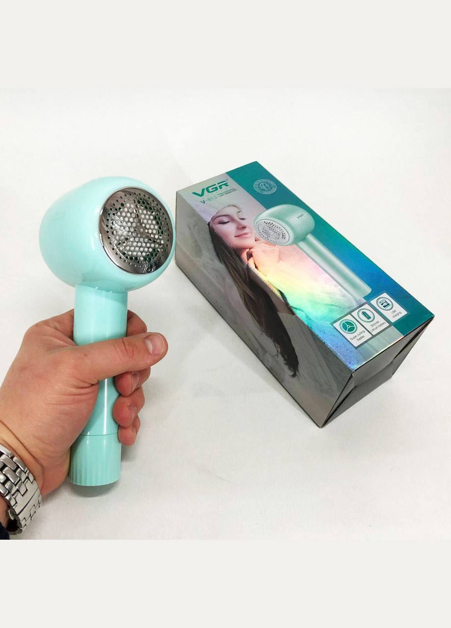 Машинка для удаления катышков V-813, Машинка для стрижки катишок. Цвет: зеленый VGR (364666114)