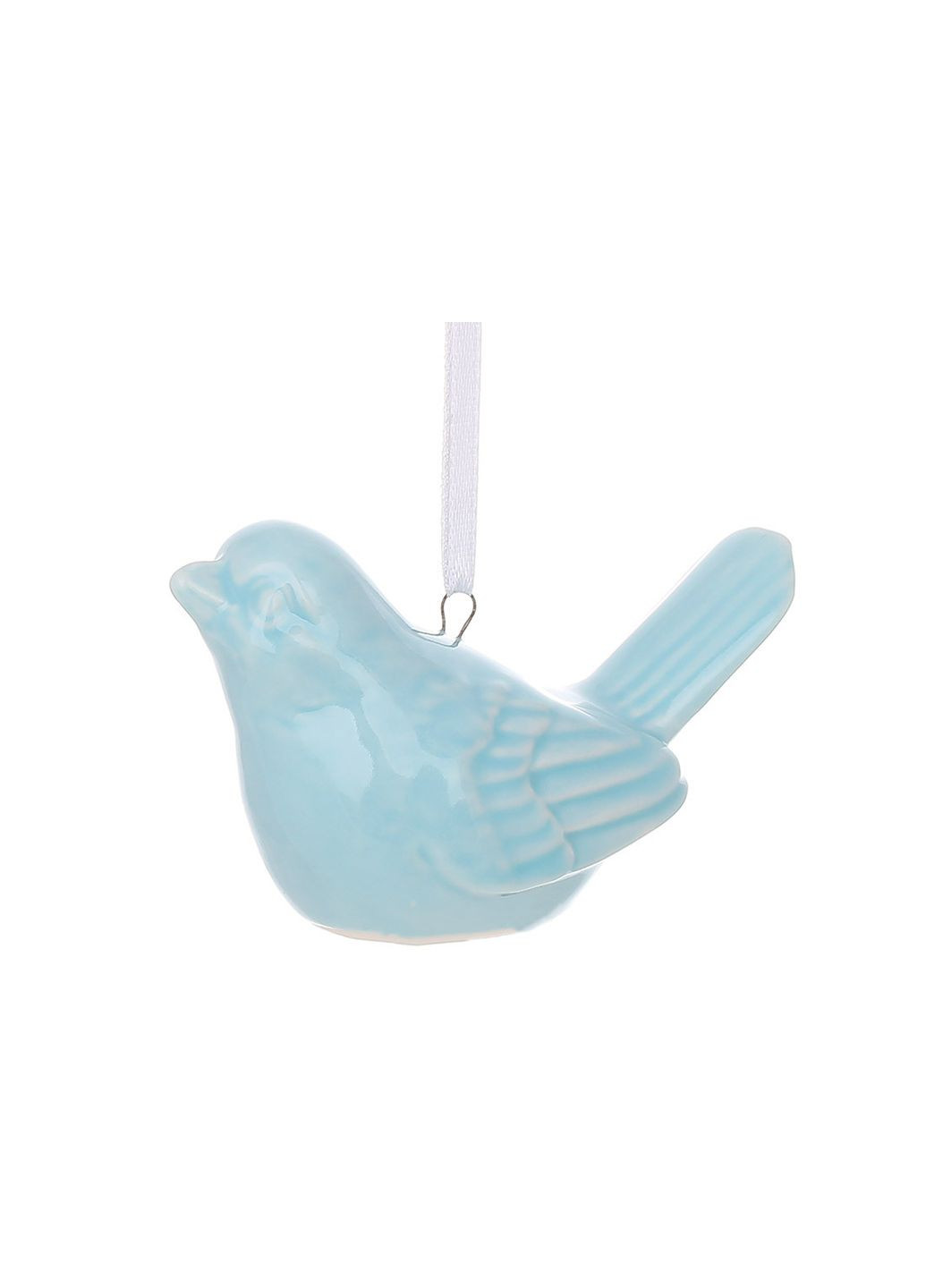 Підвісний порцеляновий декор Пташка 8*4*5 см блакитний 727-587 BonaDi (317977254)