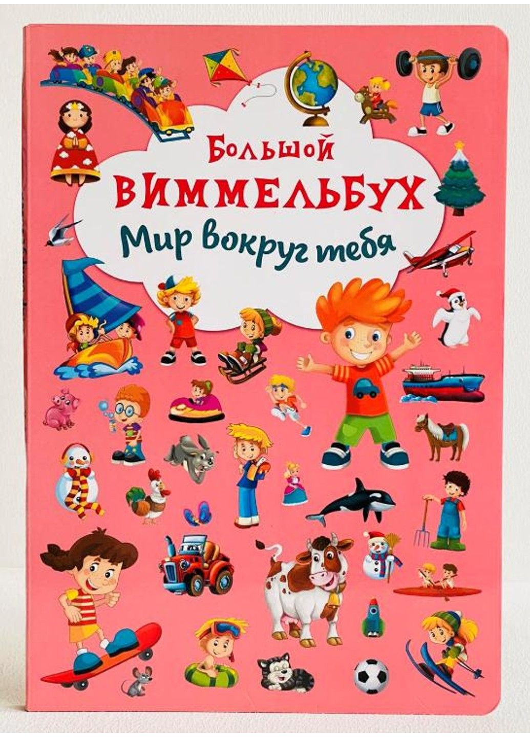 Книга-картонка "Большой виммельбух. Мир вокруг тебя" (рус) Crystal Book (316385720)