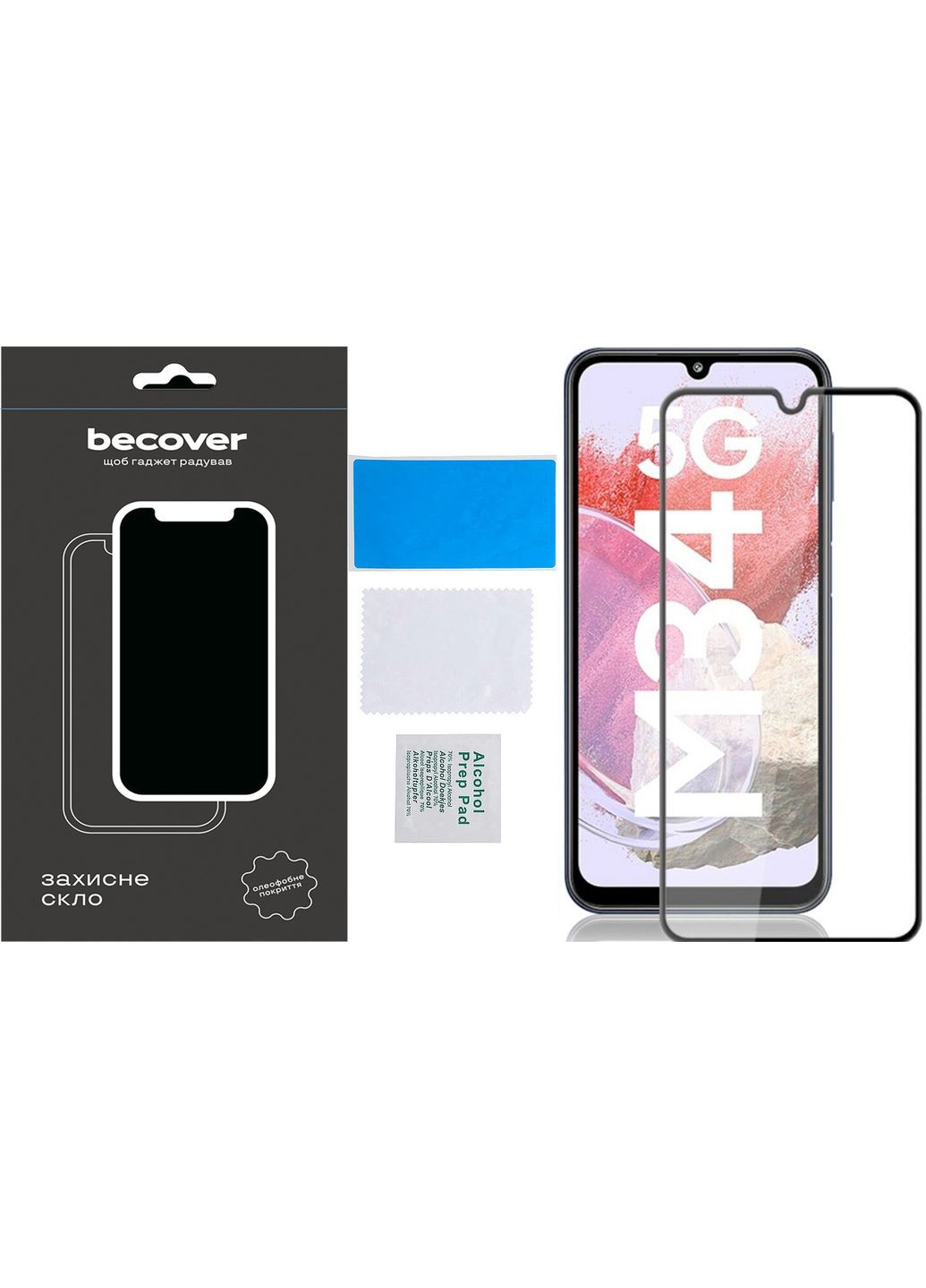 Защитное стекло для Samsung Galaxy M34 5G SM-M346 Black (711445) BeCover (351560105)