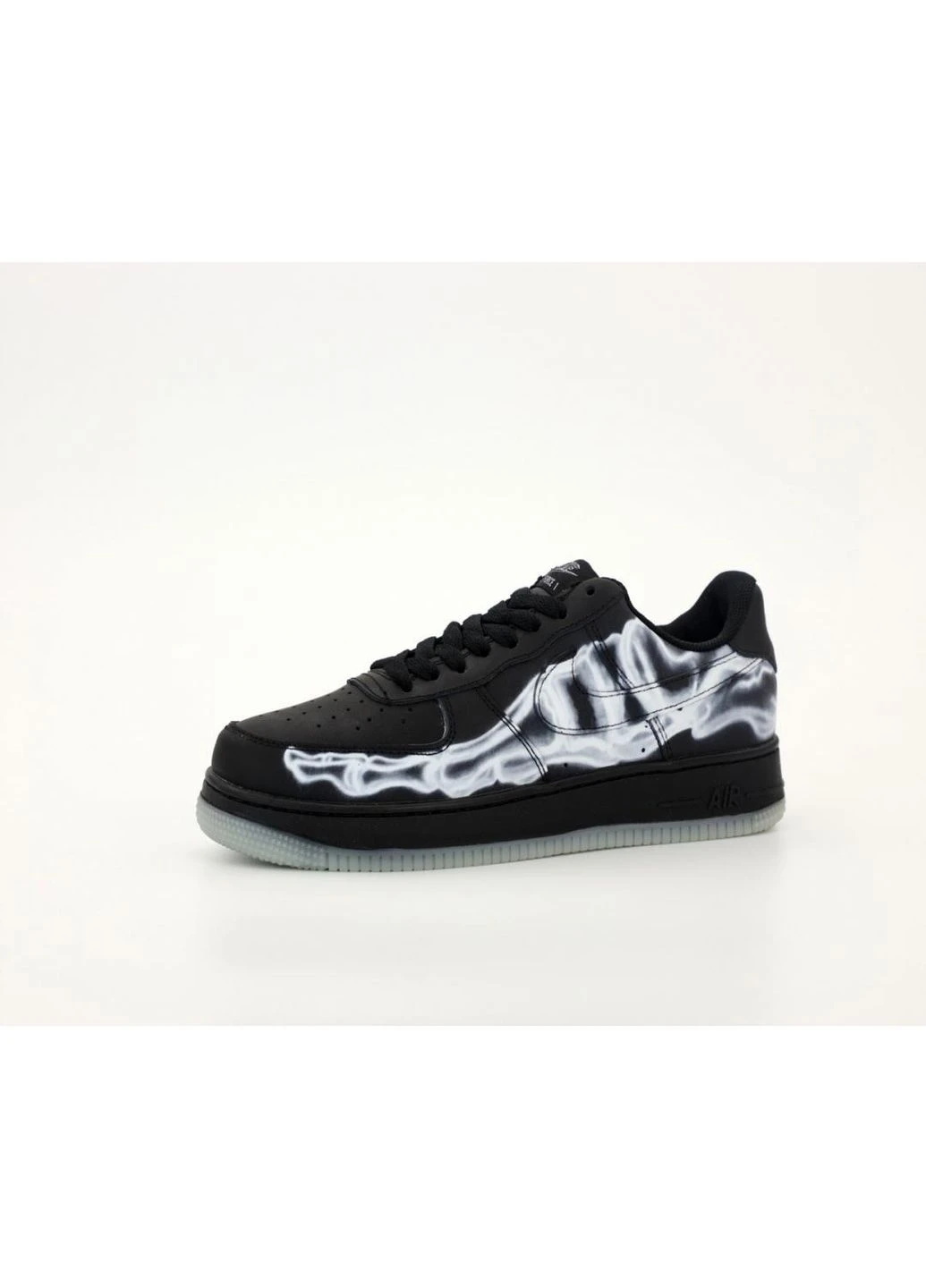 КРОССОВКИ ЖЕНСКИЕ NIKE AIR FORCE 1 SKELETON QS BLACK НАЙК АИР ФОРС 1 ЧЕРНЫЕ No Brand чёрные демисезоны (391950286)