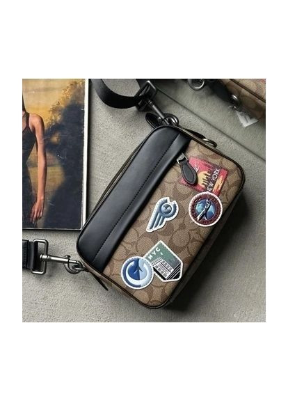 Сумка чоловіча COACH GRAHAM CROSSBODY бежевий No Brand (371991381)