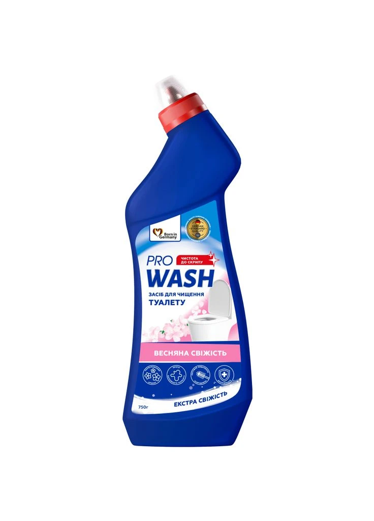 Засіб для чищення унітазу Весняна свіжість 750 г (4262396145499) Pro Wash (390413568)