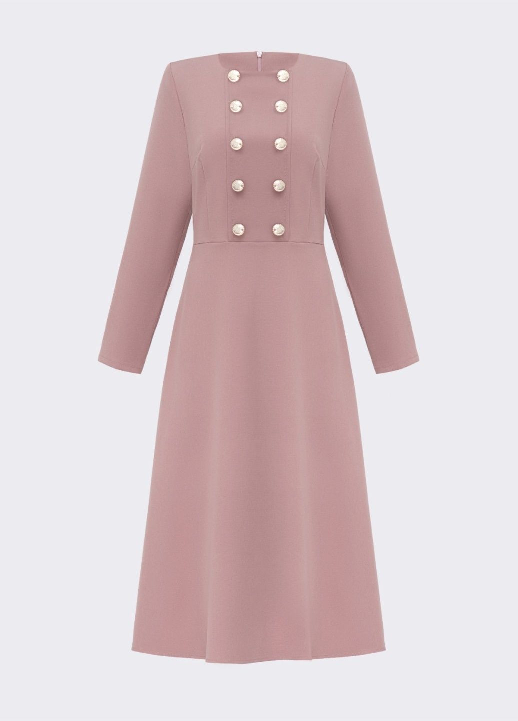 Бежева ділова бежева сукня з костюмної тканини з розкльошеною спідницею кльош Dressa однотонна