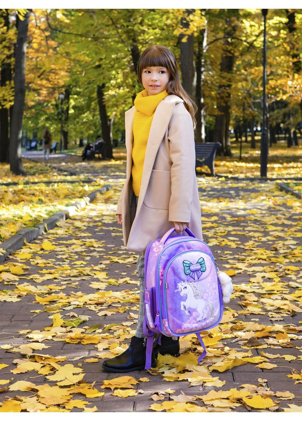 Набор школьный для девочки рюкзак /SkyName R4-410 + мешок для обуви (фирменный пенал в подарок) Winner (291682939)