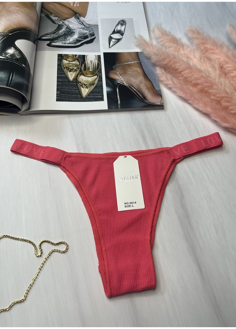 Трусики бразиліани бавовняні в рубчик Dyana Intimates (349513366)