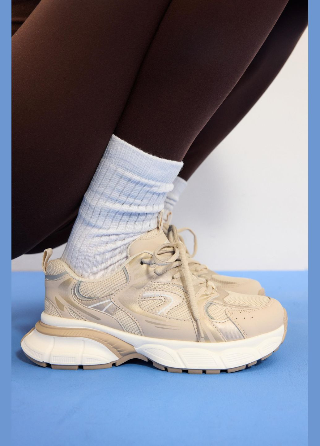 Кросівки, колір бежевий ES8 бежеві демісезони (325609494)