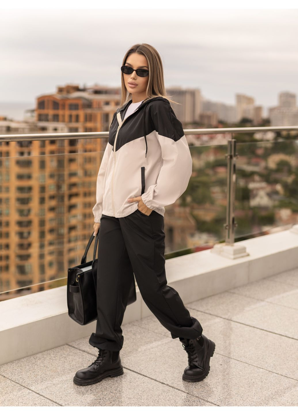 Стильний жіночий костюм з плащівки Fashion Girl Wolf (361855675)