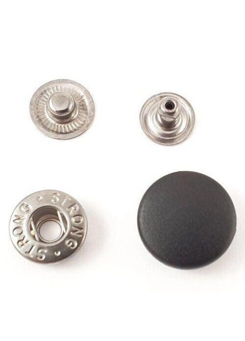 Кнопка Альфа з Чорним пластиковим капелюшком 20мм (00757) Plus-plus (353393314)