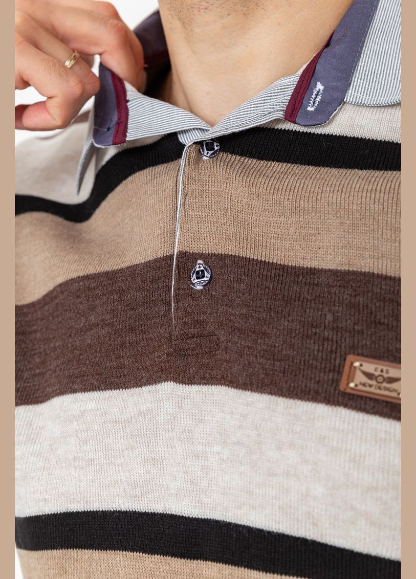 Коричневый демисезонный свитер-обманка мужской Ager