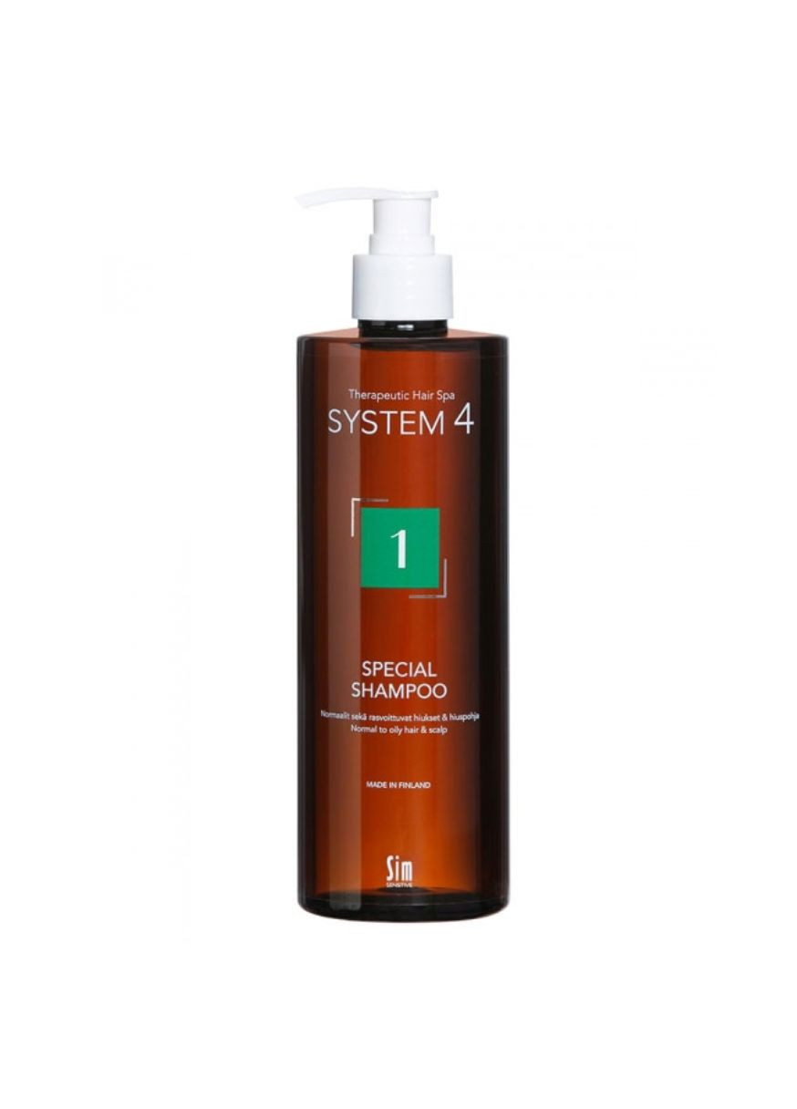 Шампунь с климбазолом для нормальной и жирной кожи головы System 4 "1" Special Shampoo 500 ml Sim Sensitive (342059029)