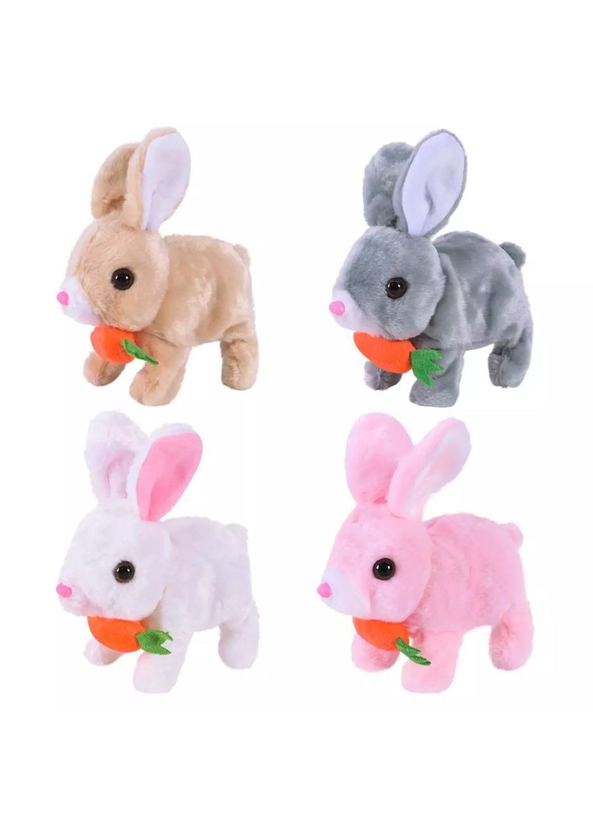 Мягкая игрушка зайчик с морковкой, разные модели в ассортименте - No Brand C23918 (371925433)