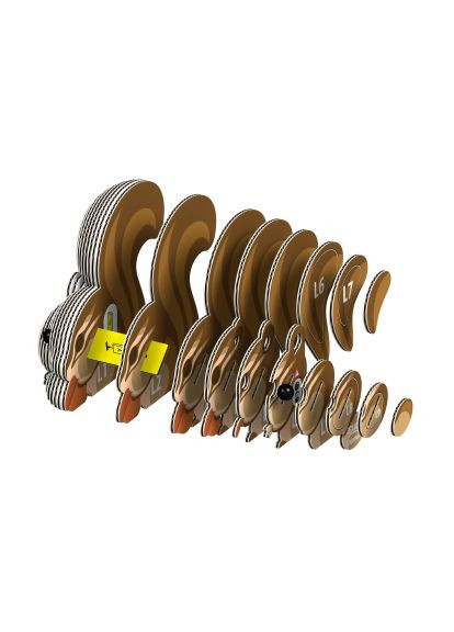 Пазл (XEG-041) Eugy 3D Зоопарк Бурундук (366066915)