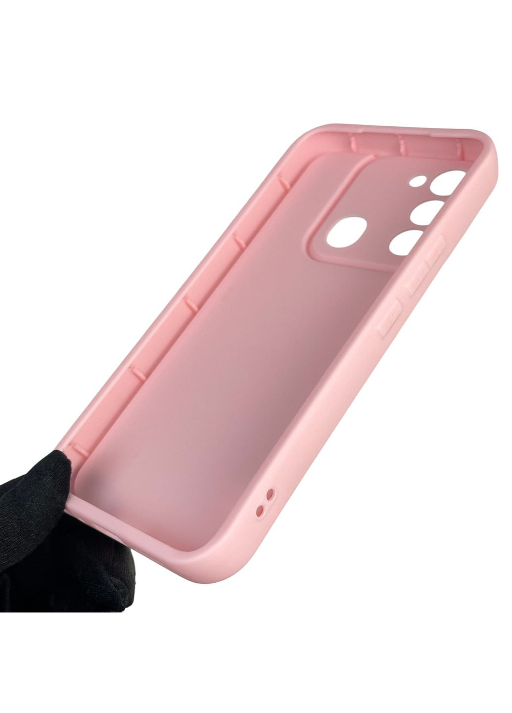 Чехол силиконовый Soft Touch с 3D принтом для Spark 8C (KG5k) розовый (Полная защита камеры) Tecno (371653068)