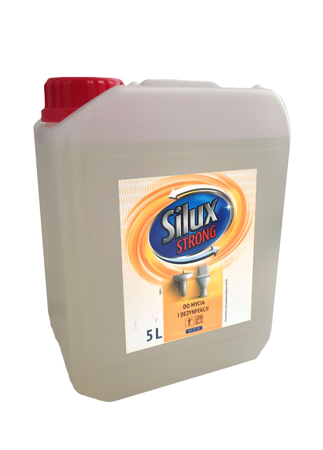 Потужний професійний чистячий і дезинфікуючий засіб для унітазу SILUX STRONG WC 5л концентрат (3020) Lakma (263433585)