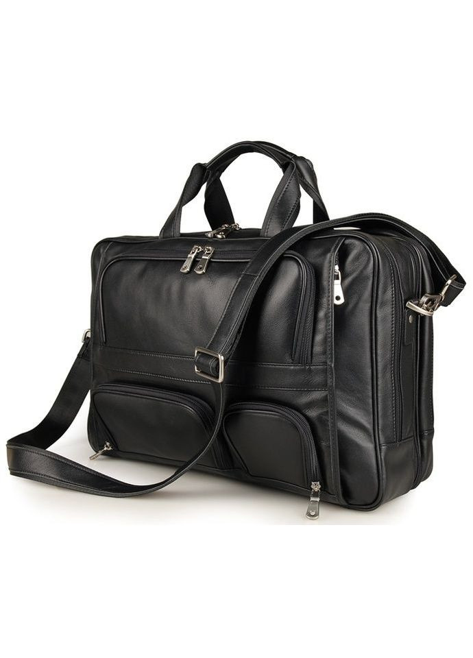 Сумка мужская через плечо кожаная 14379 Черный Vintage (302008933)