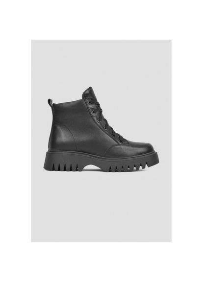 Зимние кожаные черные ботинки на овчине зима черные р. (astra50ch) Vm-Villomi