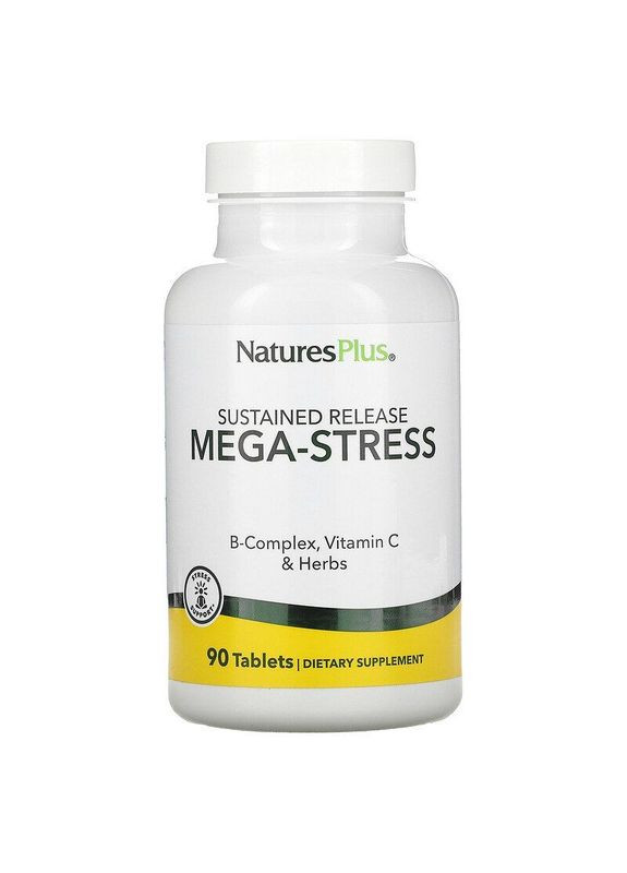 Мега-Стресс, комплекс, Mega-Stress,, 90 таблеток Nature's Plus (351382865)