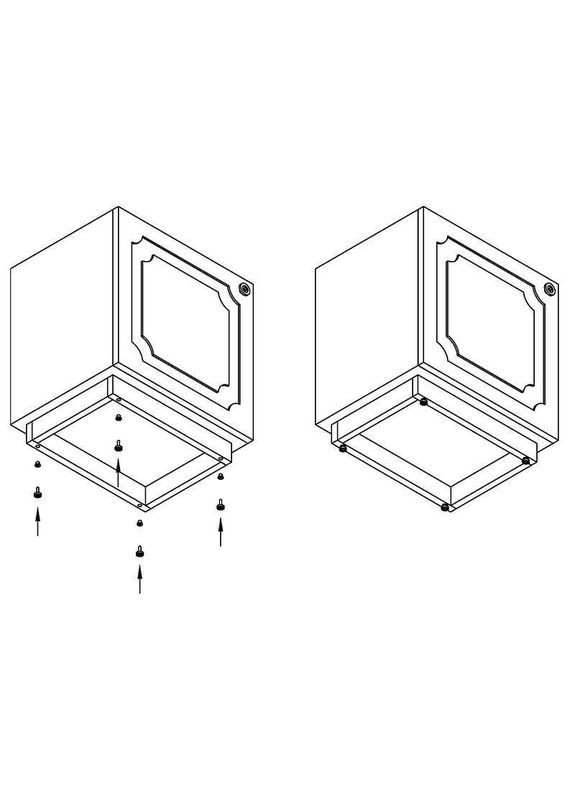 Ножка регулируемая мебельная опора с резьбой M6 для шкафов тумб диванов комодов пуфов (черная) Sigma (333828797)