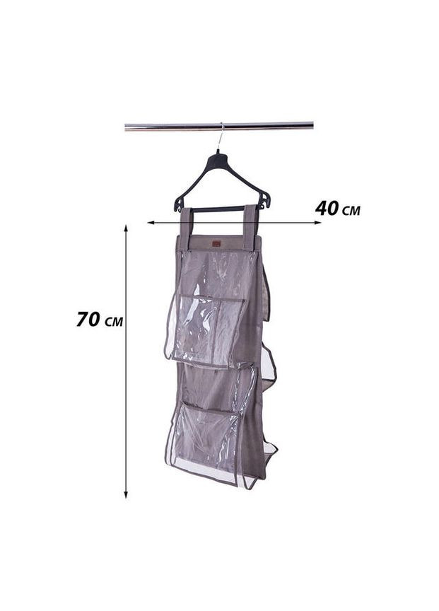 Підвісна органайзер для зберігання сумок Plus HBag-Plus-grey (Сірий) Organize (264032347)
