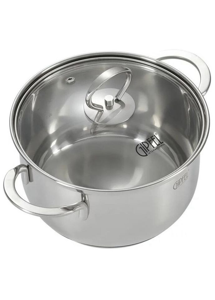 Кастрюля с крышкой Sofia GP-2317 18 см 2.2 л серебристая Gipfel (335972538)