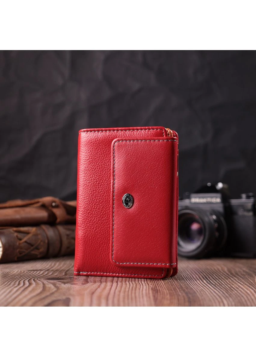 Яркий кошелек для женщин из натуральной кожи 22503 st leather (393219328)
