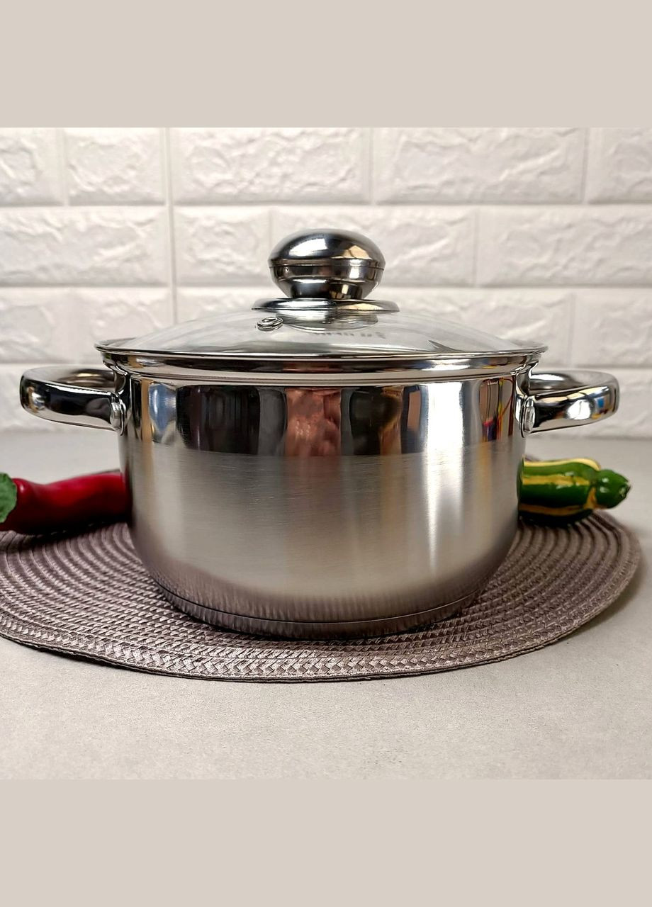 Каструля для індукційних плит 2.6 л з 5-ти шаровим дном Zauberg (303213198)