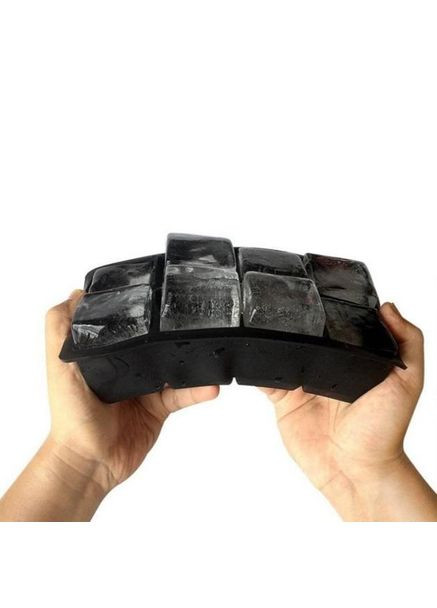 Форма для льда силиконовая Кубики 8 ячеек 21x11.5x5 см Черный (C051352) Ice (333707587)