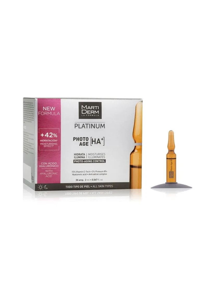 Ампулы Platinum PHOTO-AGE, Marti Derm, защита от солнца, 30 шт по 2 мл MartiDerm (361118028)