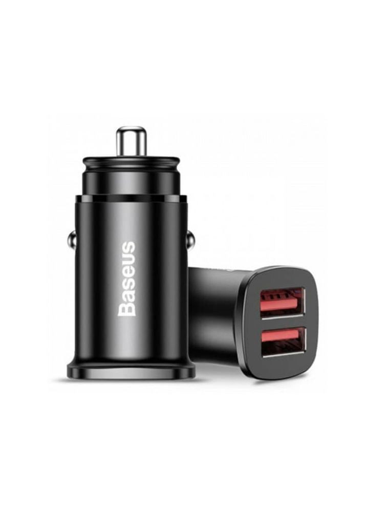 ОЗУ Square metal A+A 30W Dual QC3.0 Quick Car Charger (QC3.0, SCP, AFC) Black Baseus (297453924)