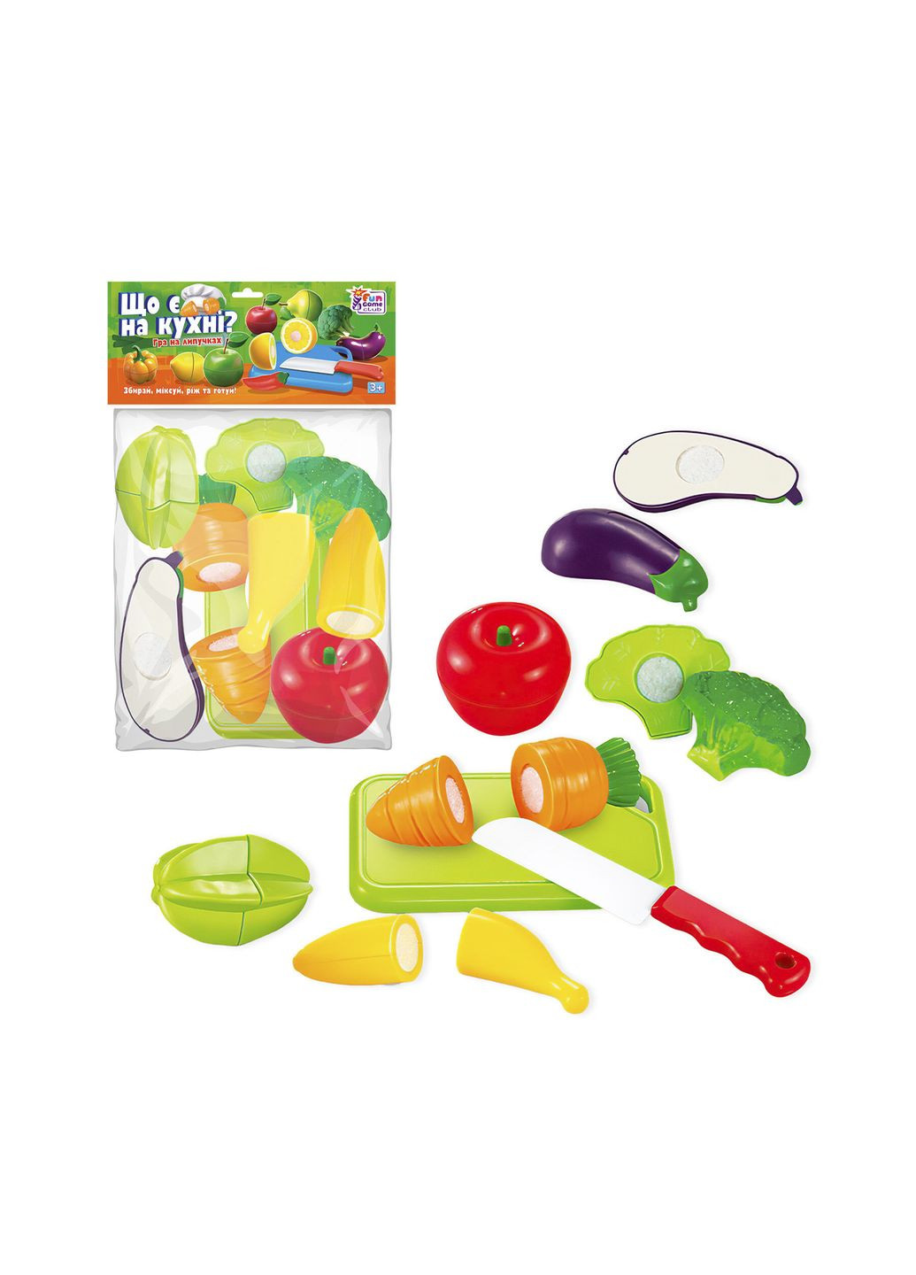 Продукти на липучках “Що є на кухні?” колір різнокольоровий CB-00264740 Fun Game (314887665)