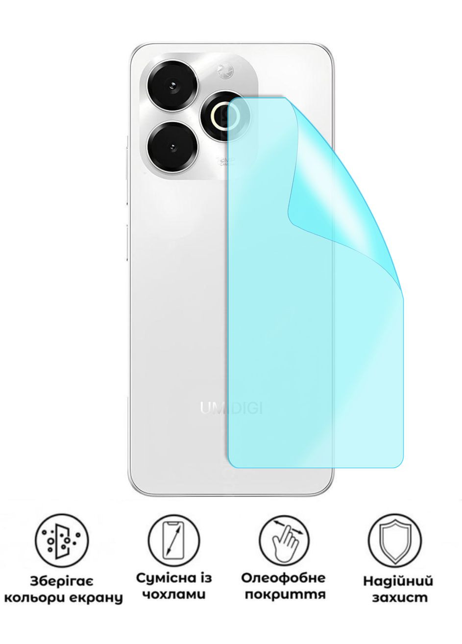Защитная гидрогелевая глянцевая пленка Grade D на корпус смартфона Umidigi G100x 5G No Brand (372587724)