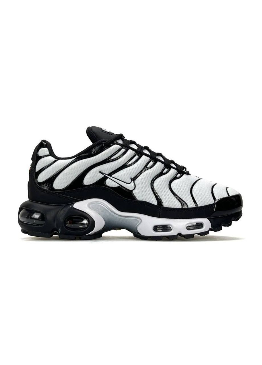 Кросівки жіночі Nike No Brand Air Max Plus White Black чорно-білі демісезони (383538298)