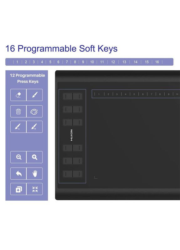 Графічний планшет для малювання H1060P Huion (341325783)