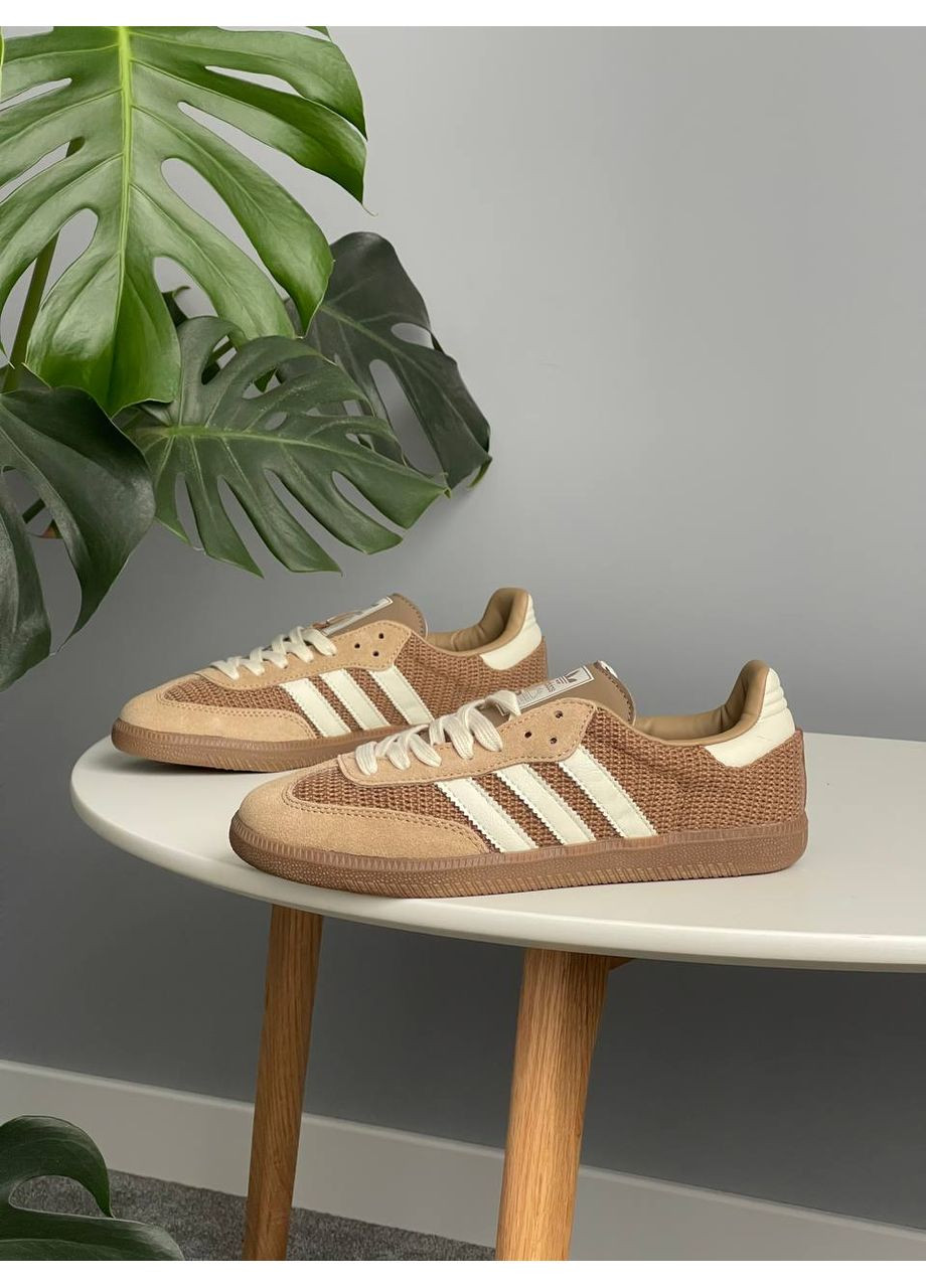 Кросівки жіночі і чоловічі Adidas Samba OG Cardboard | Адідас Самба ОГ коричневі No Brand коричневі демісезони (356504924)