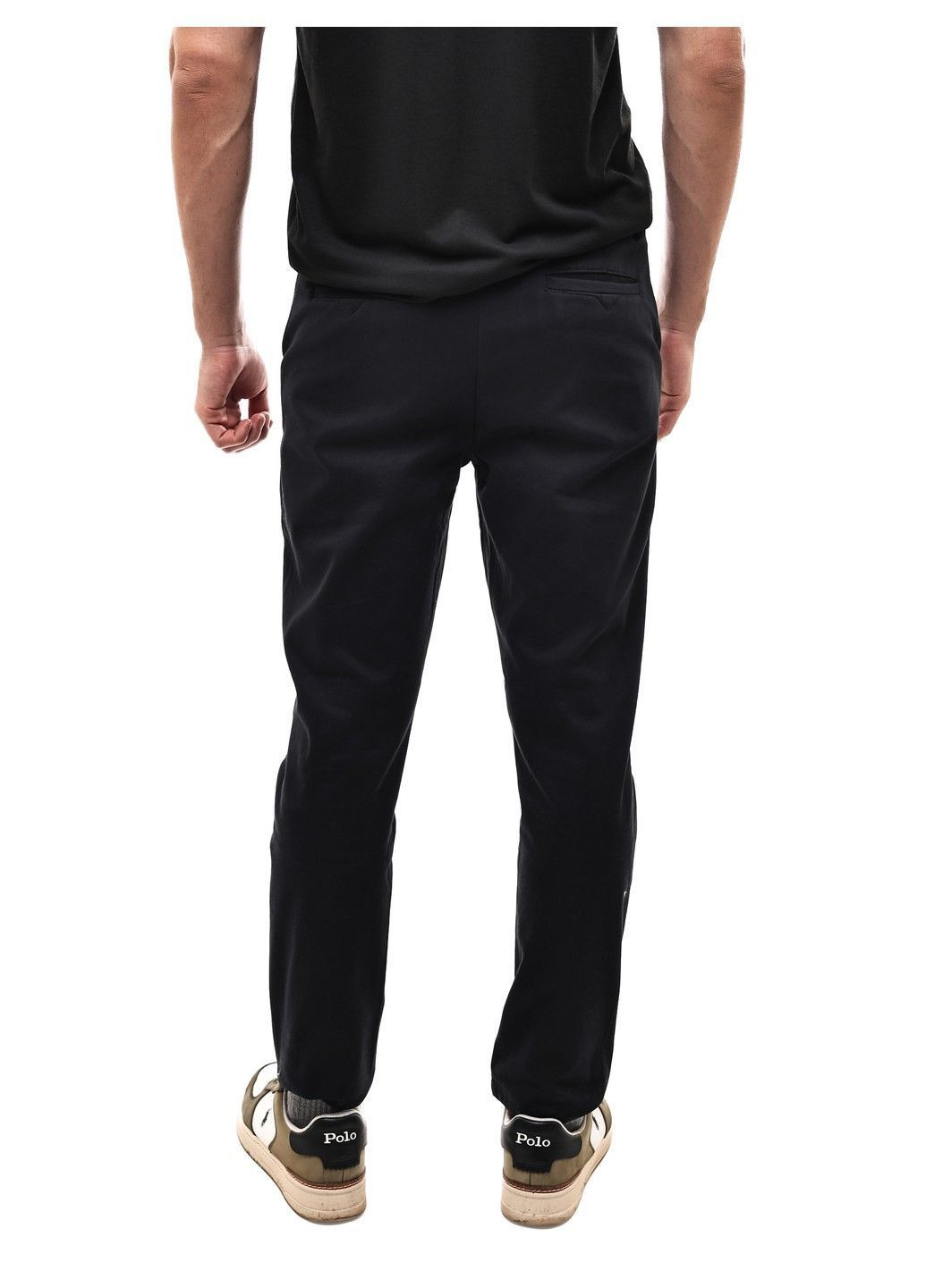 Темно-синие демисезонные брюки мужские No Brand