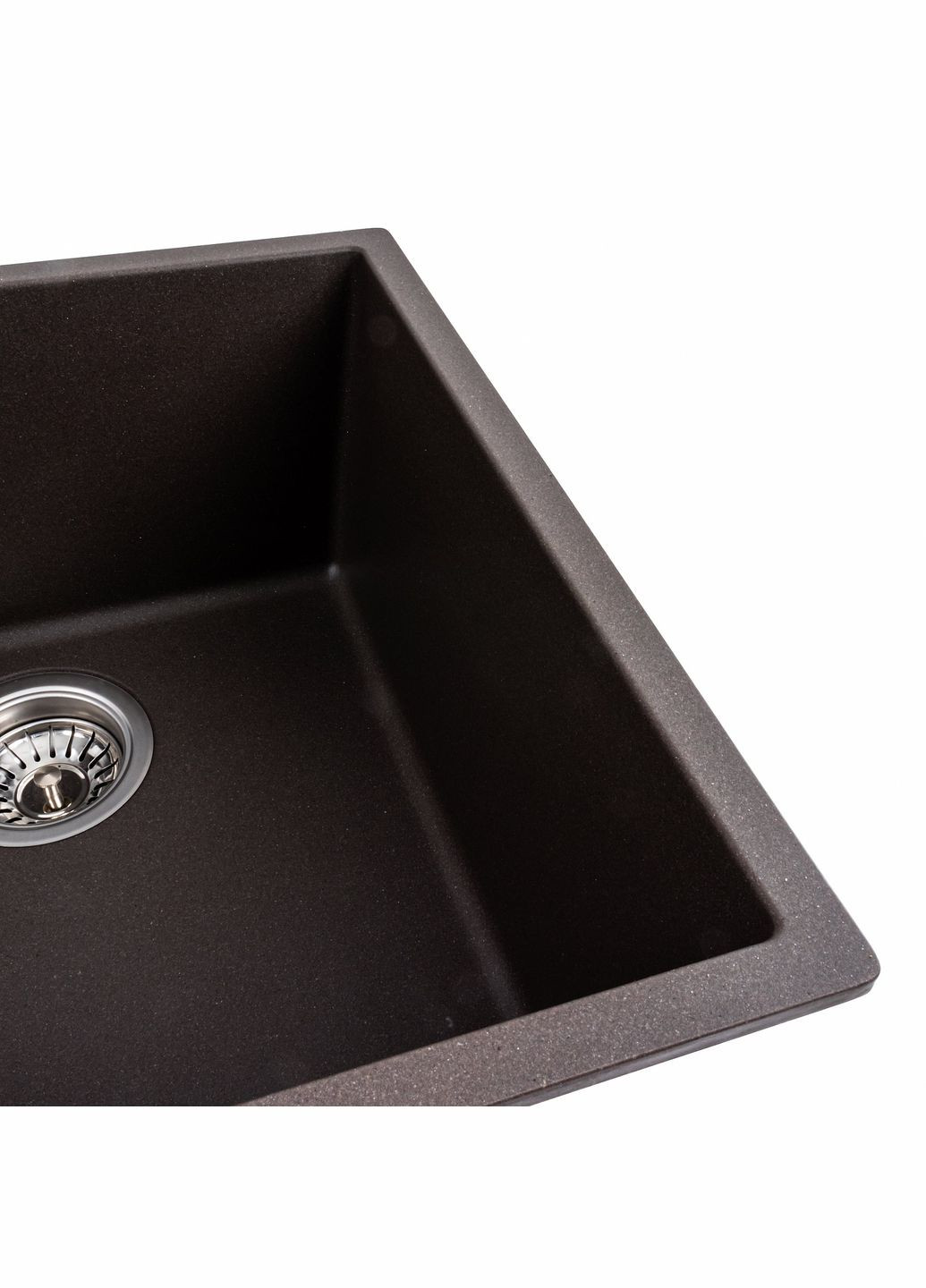 Гранитная мойка для кухни RUBA 4040 матовая Темная скала Valeso (358059571)