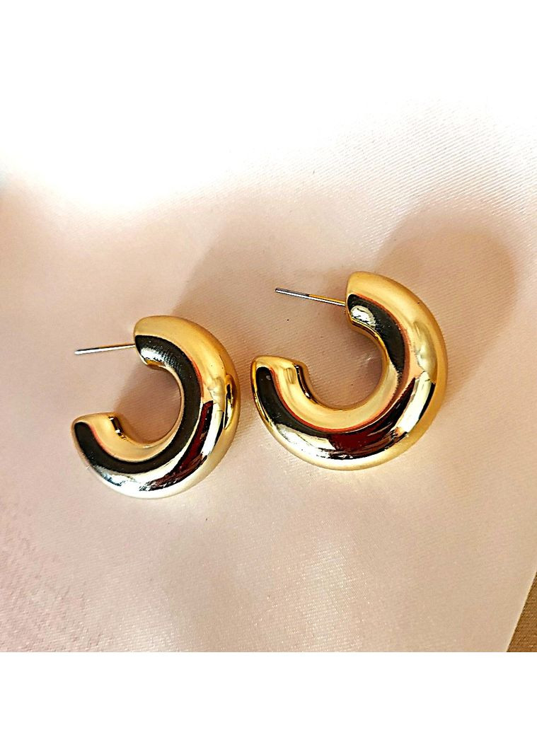 Сережки жіночі 3 пари Золотистого кольору No Brand (349812738)