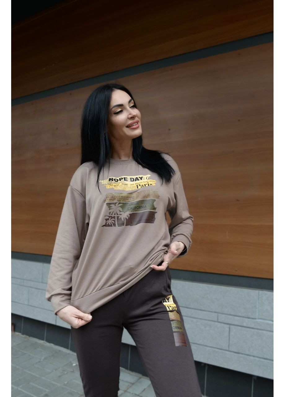 Трикотажный костюм с принтом Fashion (360769377)