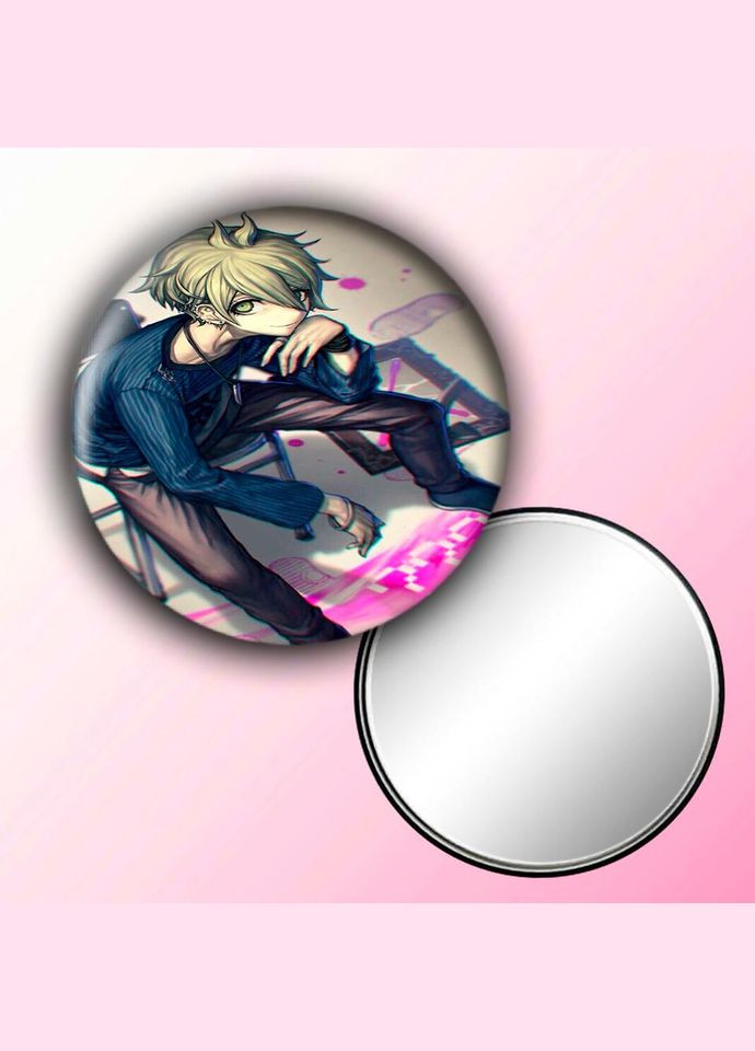 Дзеркальце косметичне кишенькове Аніме Данганромпа #0017 із малюнком круглий 56 мм No Brand (309160105)